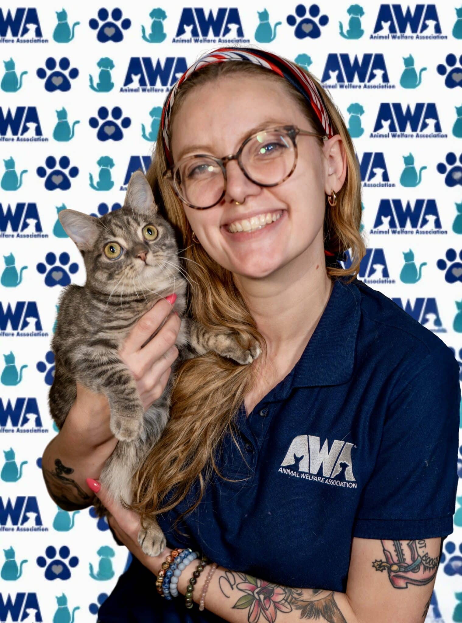 Kendyl Fauscette and Mazie the cat