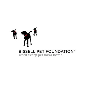 Logo for Bissell Pet Foundation with 3 dogs.