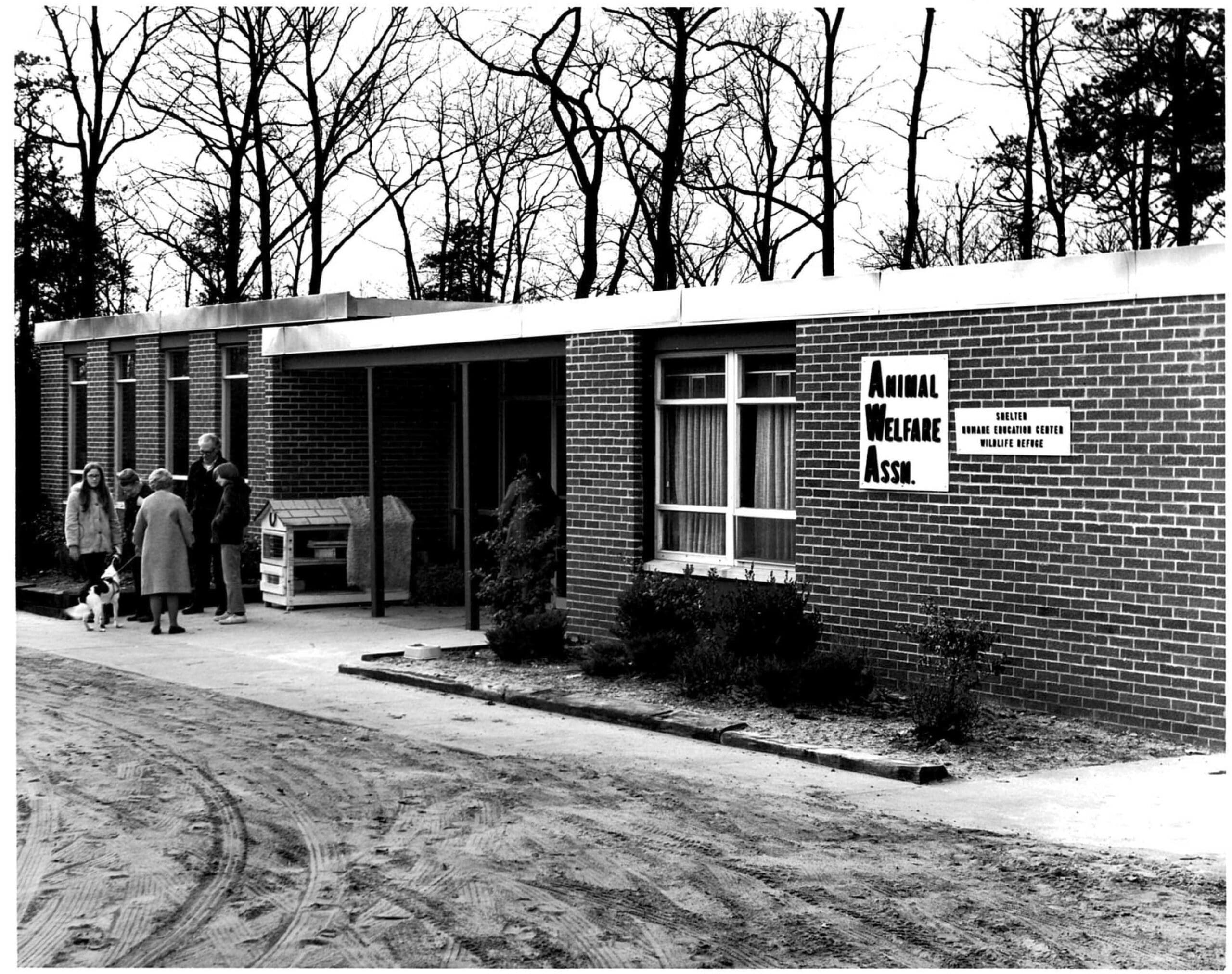 Animal Welfare Association original brick shelter.