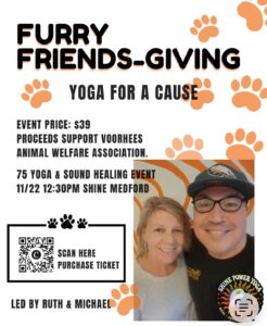 Furry Friends-giving Yoga for a cause