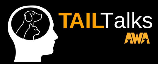 Brain logo for Animal Welfare Association TAIL Talks series.